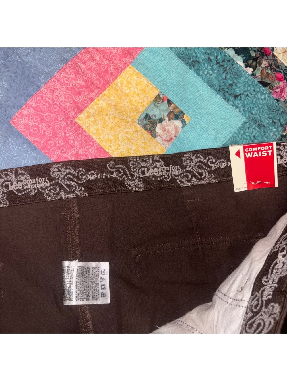 Lee NEW $50 Comfort Waistband Pants Womans 22W Medium Custom Fit - Picture 3 of 7